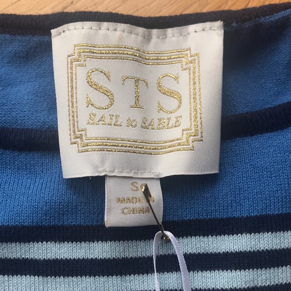STS Sail To Stable Nautical 3/4 Sleeve Top - Picture 2 of 6